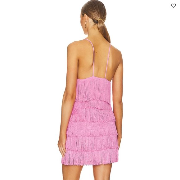 Norma Kamali Fringe Slip Mini Dress - Size Medium - Picture 4 of 9